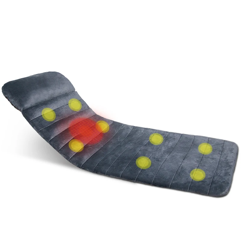 Подогрев Вибрационный массажный матрас Techlove многофункциональный домашний 1 шт. серый Вибрационный беспроводной пульт дистанционного управления