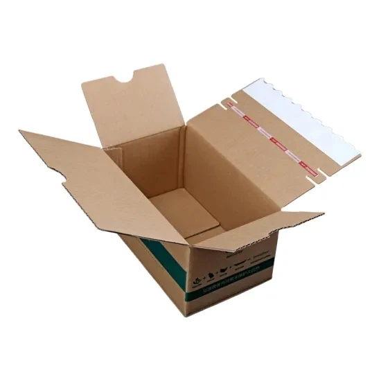 Custom Printing High Quality Zipper Easy Tear Corrugated Cardboard Transport Express Carton Mailer Shipping Packaging Paper Box
