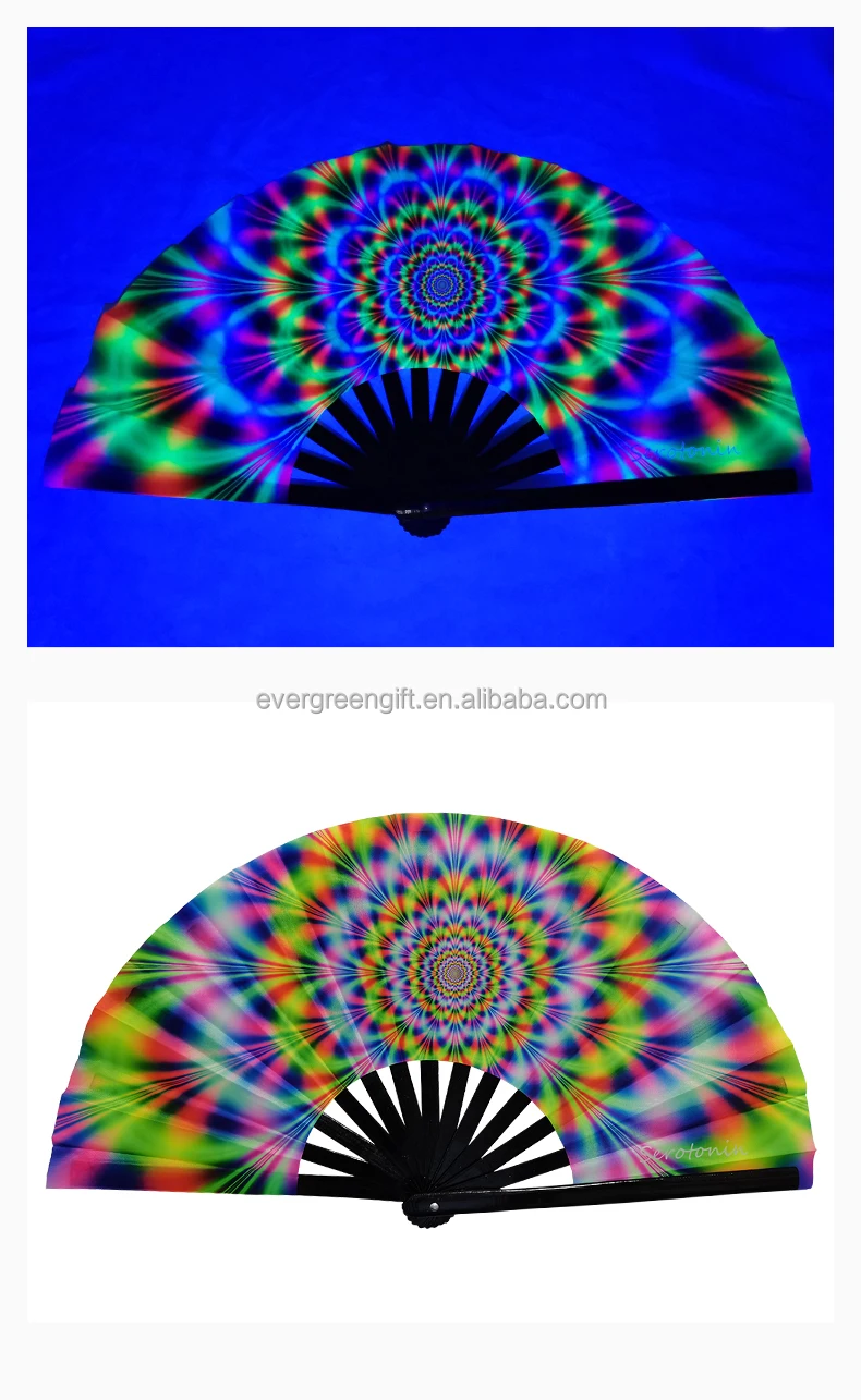 2022 custom large chinese uv hand fan