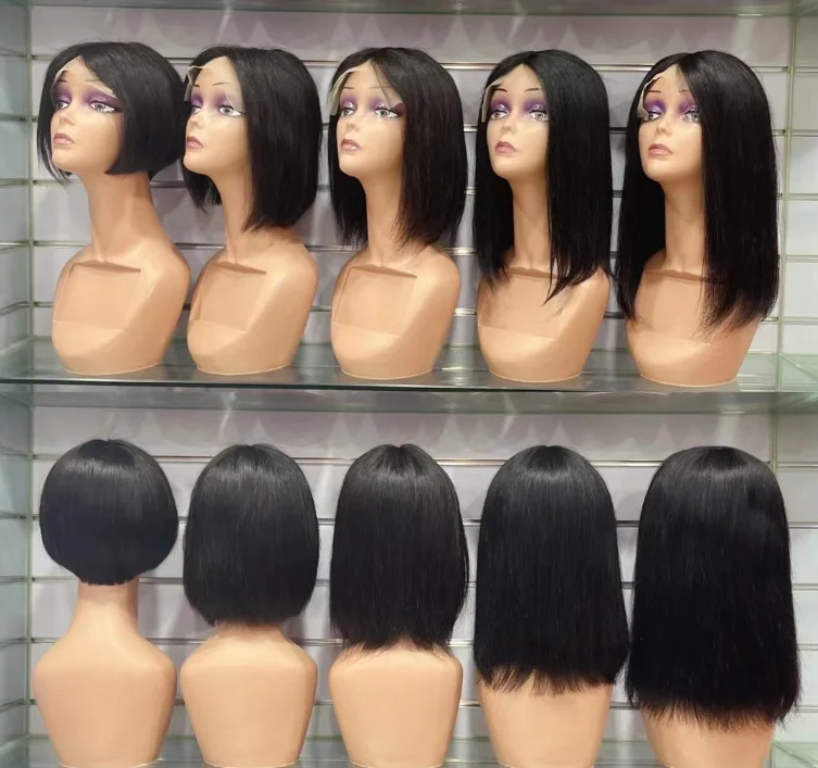 Hot Sale Bob Wigs Brazilian Human Hair Lace Frontal Wigs 613 Transparent HD 180% Density Curly Lace Front Wigs With Baby Hair