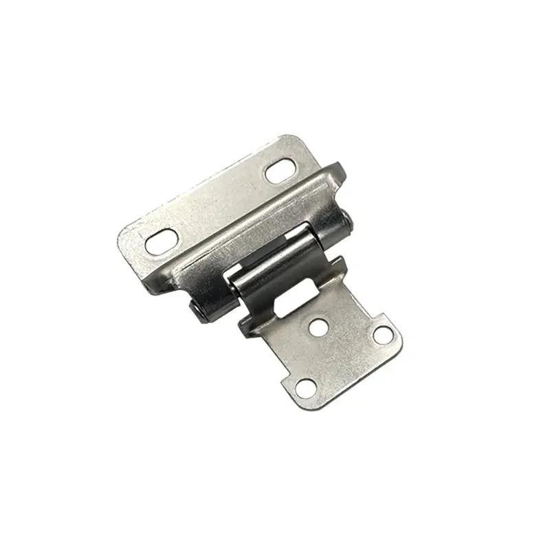 High quality white nickel super anti-rust 1/2 fully enclosed built-in cabinet hinge