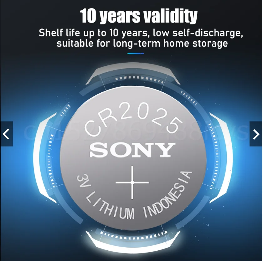 For Sony 2032 Battery Bateria Cr2032 3v Button Coin Cell Lithium Remote Primary Batteries for watch computer cr2032 For Toys