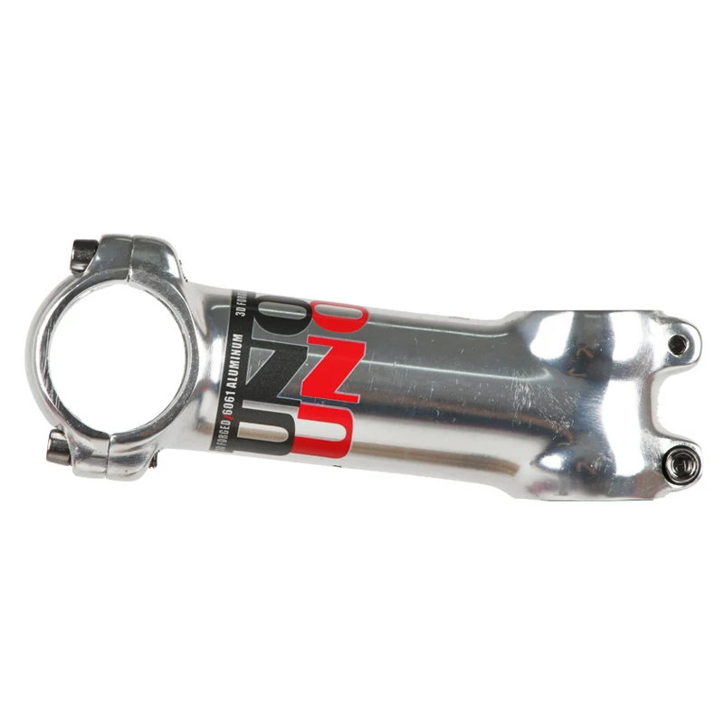 Ultralight Bicycle Stem MTB Mountain Road Bike Handlebar Riser 7/17/ 35 Degrees 60/70/80/90/10/110/120/130mm Bike Stem Silver