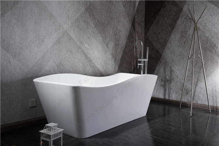Hot Sale Bathroom Irregular Shape Fiber Glass Resin Bathtub Deep Soaking Acrylic Freestanding Bath Tubs
