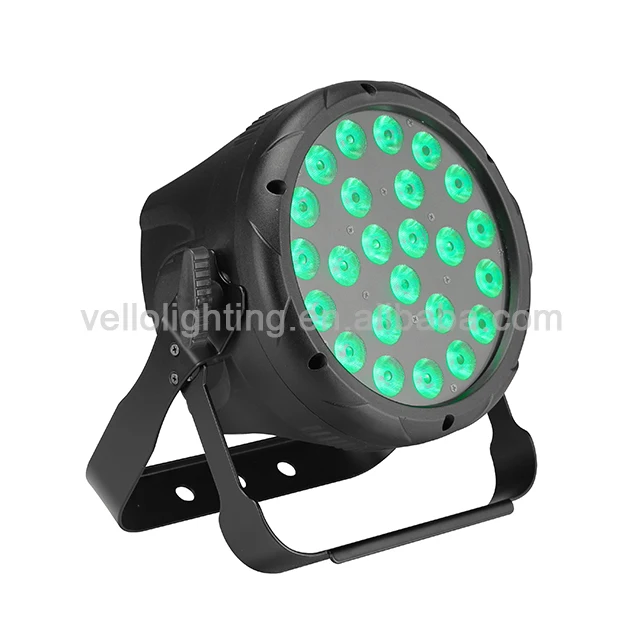 Vello high power led RGBWA12w*24pcs par can led par light stage light ( LED shining par24 5in1)