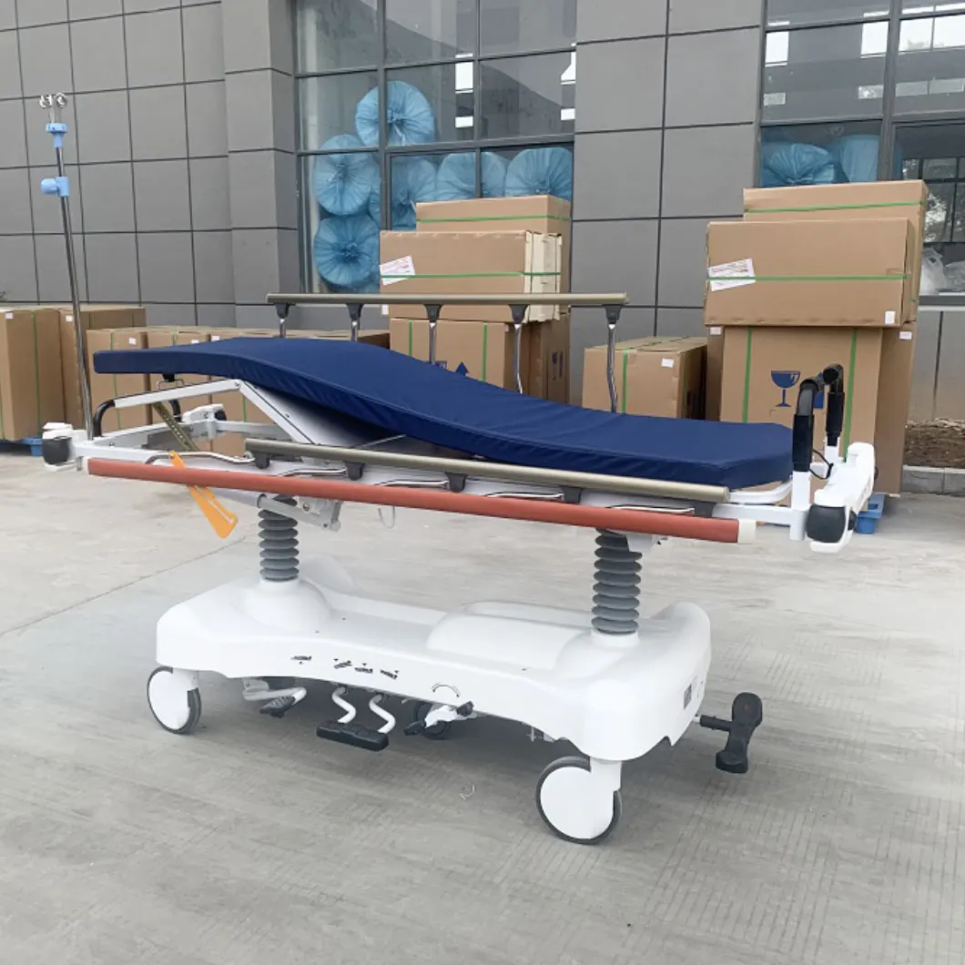 Hot Sale Hospital Bed Emergency Cart Stretcher patient trolley Ambulance transfer bed With Cheap Price
