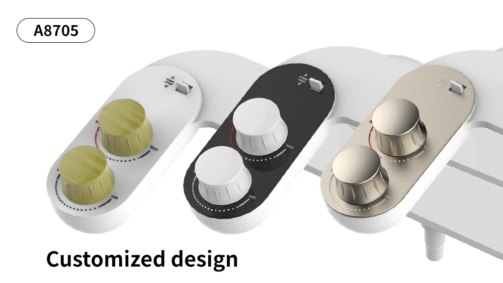 Cold And Hot Water Sprayer Bidet Toilet  Attachment Warm Water Bidet Self-Clean Single Nozzle Non-Electric Mechanical Bidet