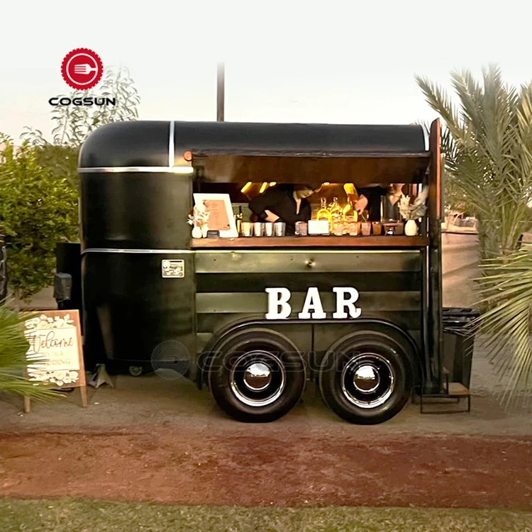 Factory Wholesale Price Custom Logo Kitchen Restaurant Equipment Food Truck Trailer Mobile Bar Cart