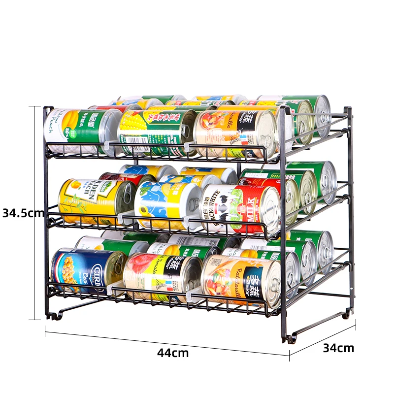 Stackable Soda Can Beverage Can Rack Organizer Holder 36pcs for Pantry Kitchen