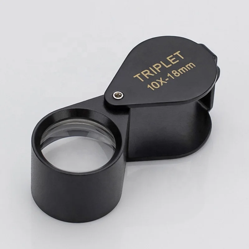 
Superior quality Aluminium 10X18 Triplet Jewelry Loupe for Jewelry Diamond Tool 