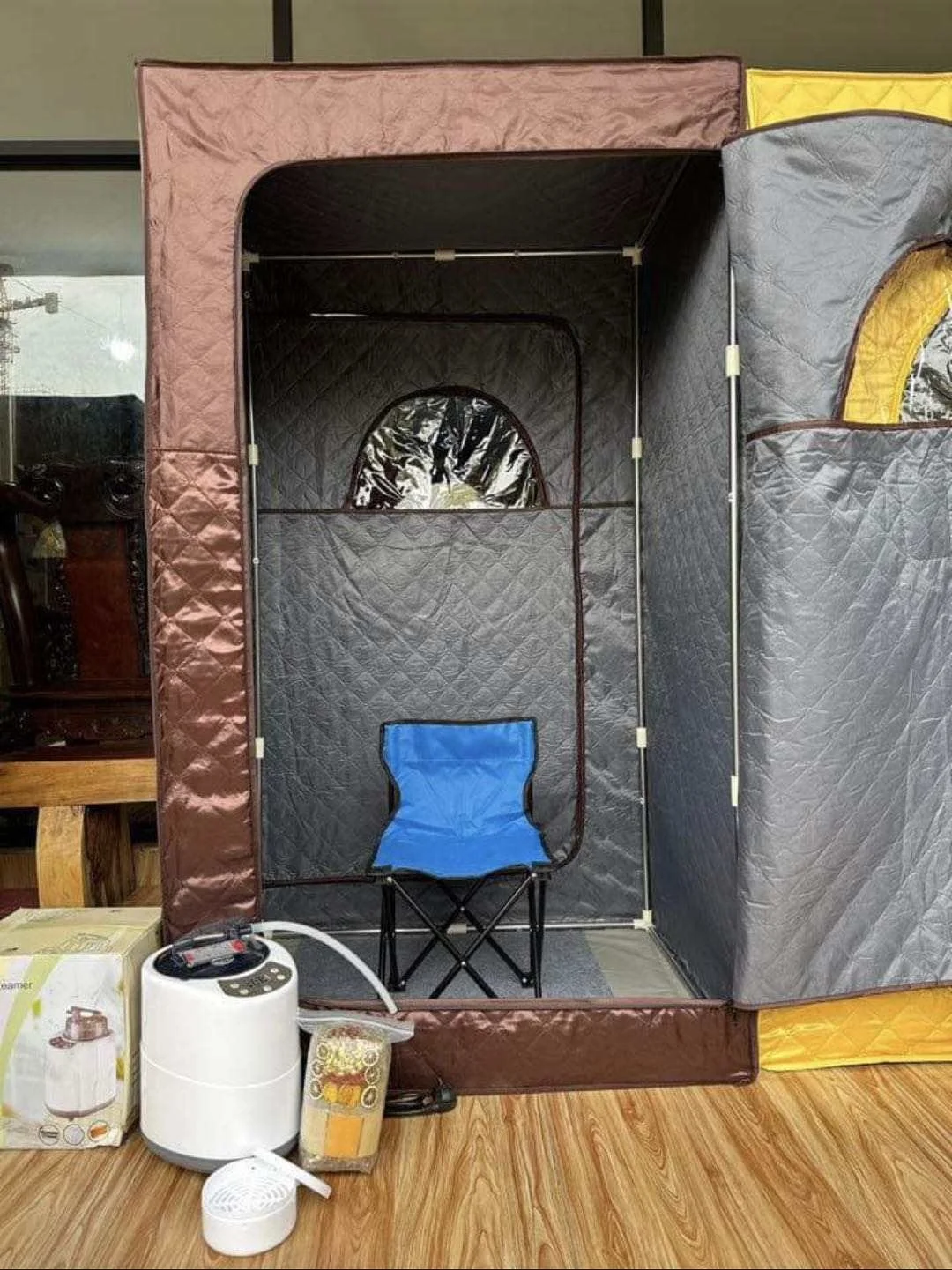 Customized Color Steam Sauna With Chair ,steamer pot