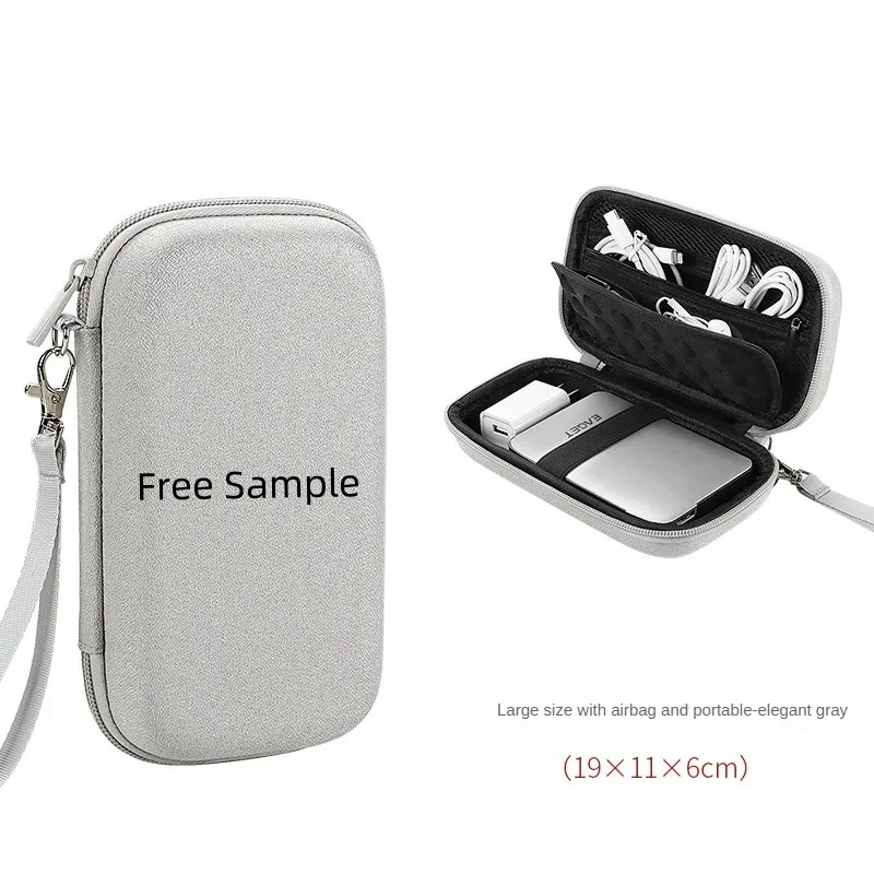 Factory Portable Gadget Organizer Anti-pressure Shockproof EVA Hard Shell Storage Case For Power Bank Charger USB Ear