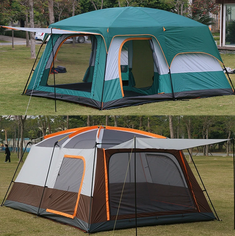 Wholesale Tent Two Bedroom One Living Large Size Picnic Large Family Tent 8 Person Outdoor Camping Tents