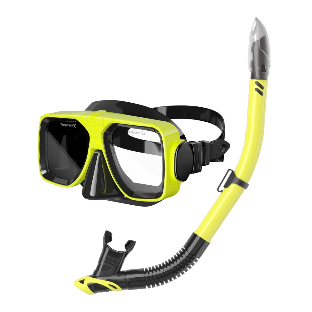 Factory Europe and the United States hot sell diving goggles Wave shield breathing tube snorkeling set