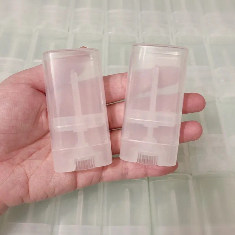 Custom Colorful Wholesale Clear 5ml 15ml Empty Plastic Transparent Deodorant Stick Container Packaging deodorant 15g