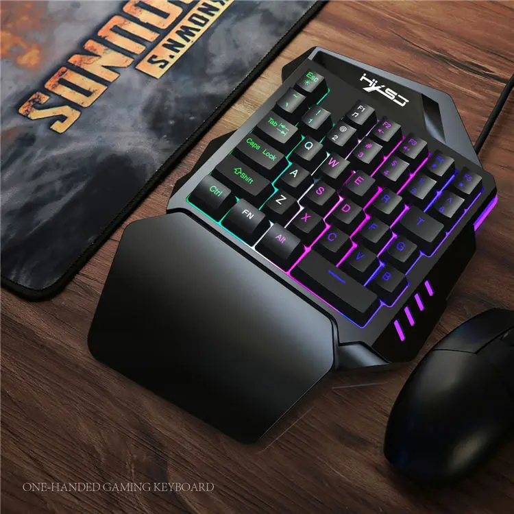 Игровая клавиатура для одной руки мышь 35 клавиш мобильный телефон PUBG LOL