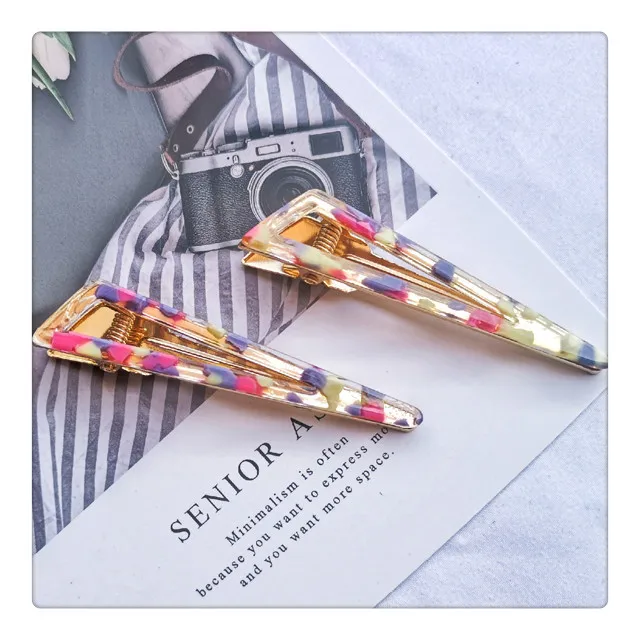 
Wholesale New Fashionable Geometric Vintage Fringe Side Hairclip Acetic Acid Hair Clips For Ladies 