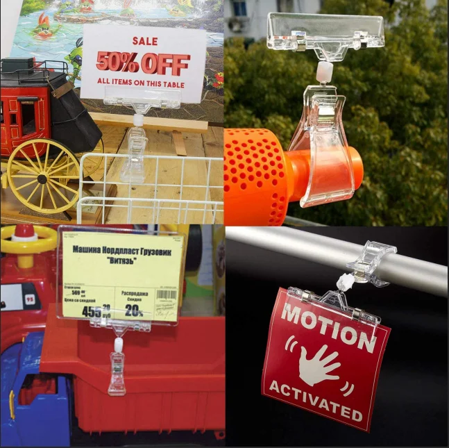 Display clips  poster clip advertising clip price label holder