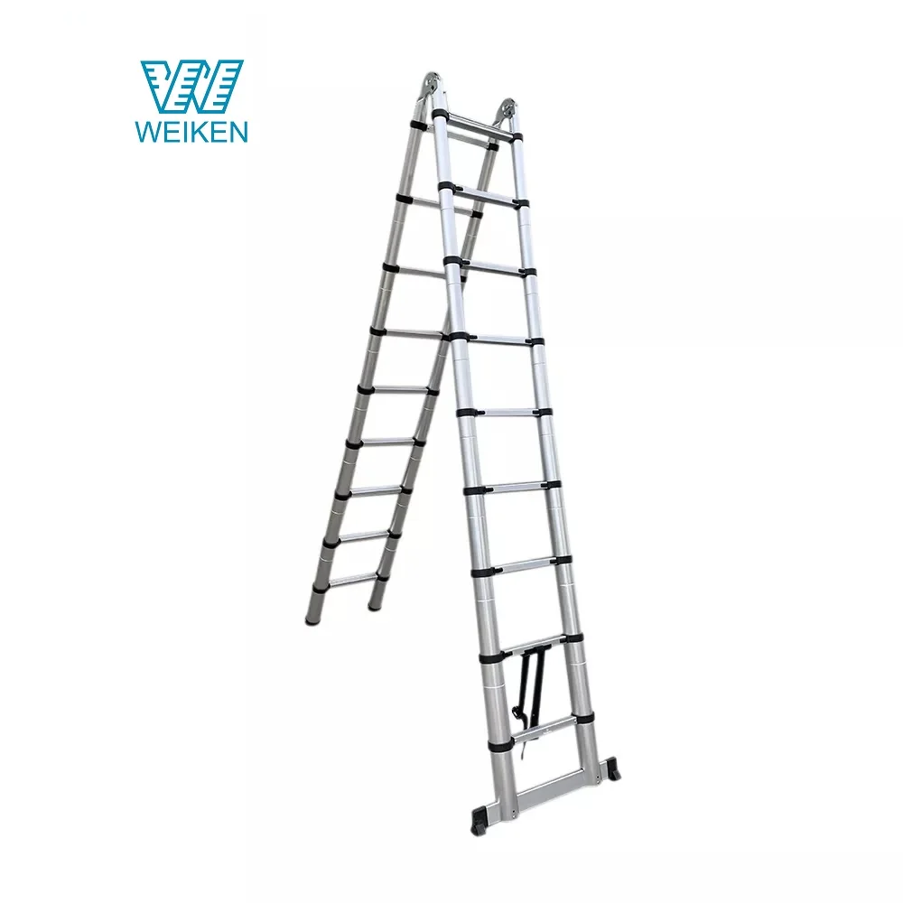 Direct Manufacturer High Quality Galvanized Steel Hydraulic Telescopic Wall Climbing Ladder