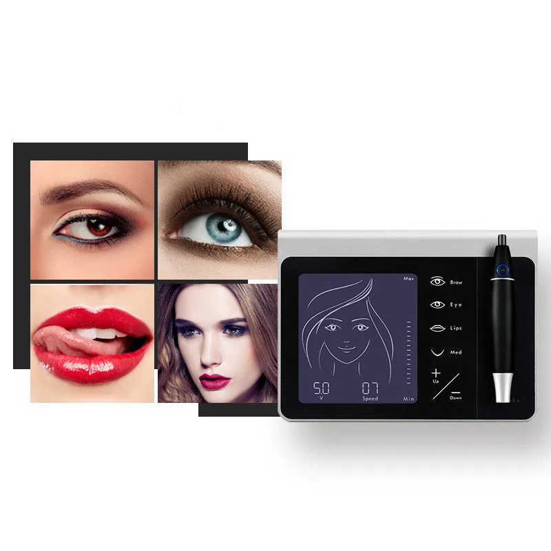 2022 Новинка! Беспроводной ЖК-дисплей полный сенсорный экран супер многофункциональная машинка для микроблейдинга вращающаяся татуировок