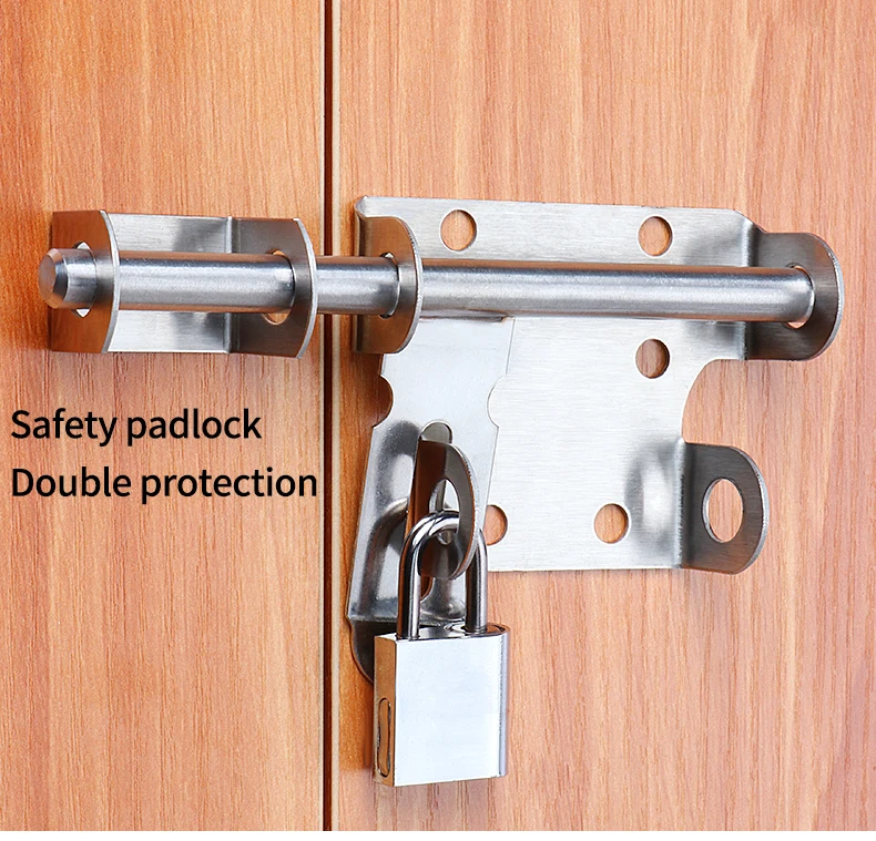 Latest Door Bolt Latch Fire Security Guard Slide Door Lock Aluminium Door Inside Tower Bolt Dead Bolt Lock