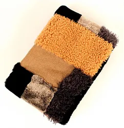 faux fur trim collar furry neck warmer and scarf