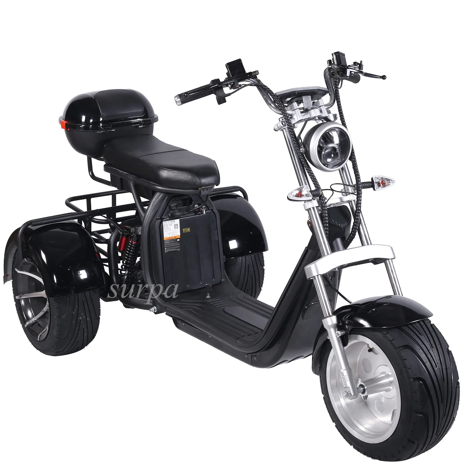 1000w 2000w 60v12ah /20ah Два съемный аккумулятор citycoco с толстыми покрышками 3-х колесный Гольф доска цикл Электрический