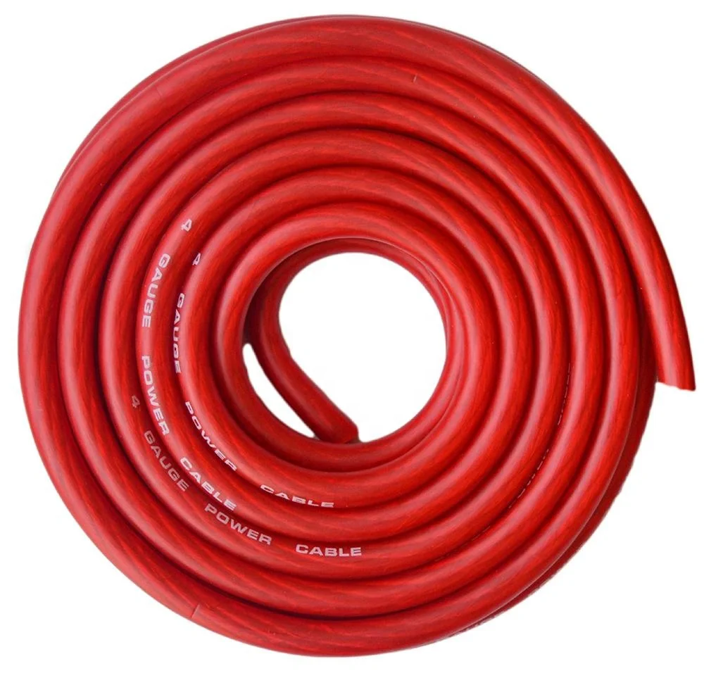Red 25ft Car Power/Ground Wire True Spec and Soft Touch Cable