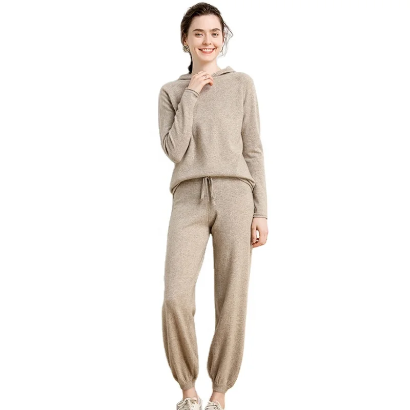 Женский кашемировый комплект из Толстовки и брюк