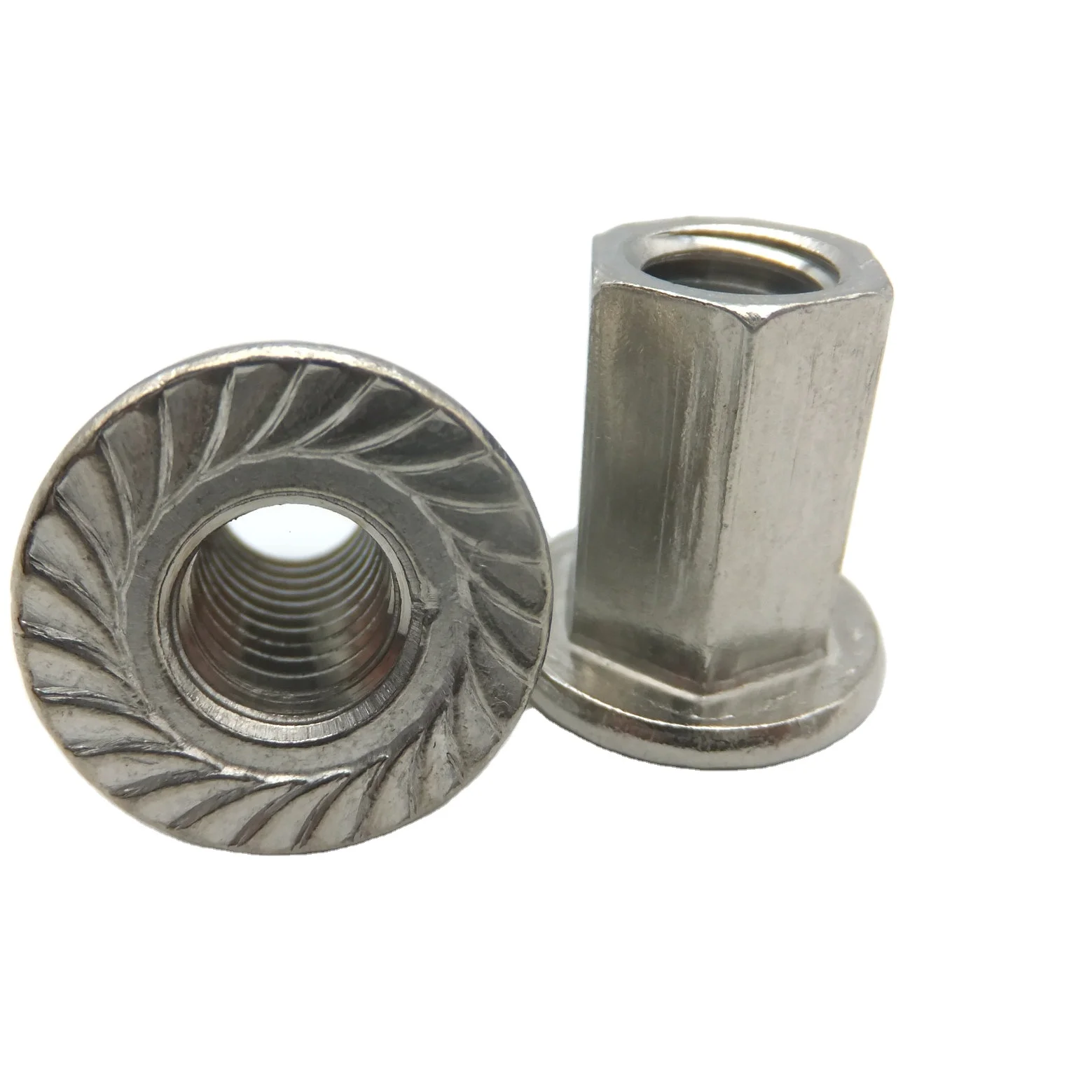 Hardware Material High Strength Din  Carbon Steel Hot Dipped Galvanized  hex flange nuts