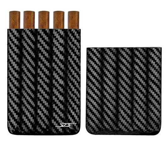 2 Finger 3 Finger Real Carbon Fiber Cigar Cases/Humidors