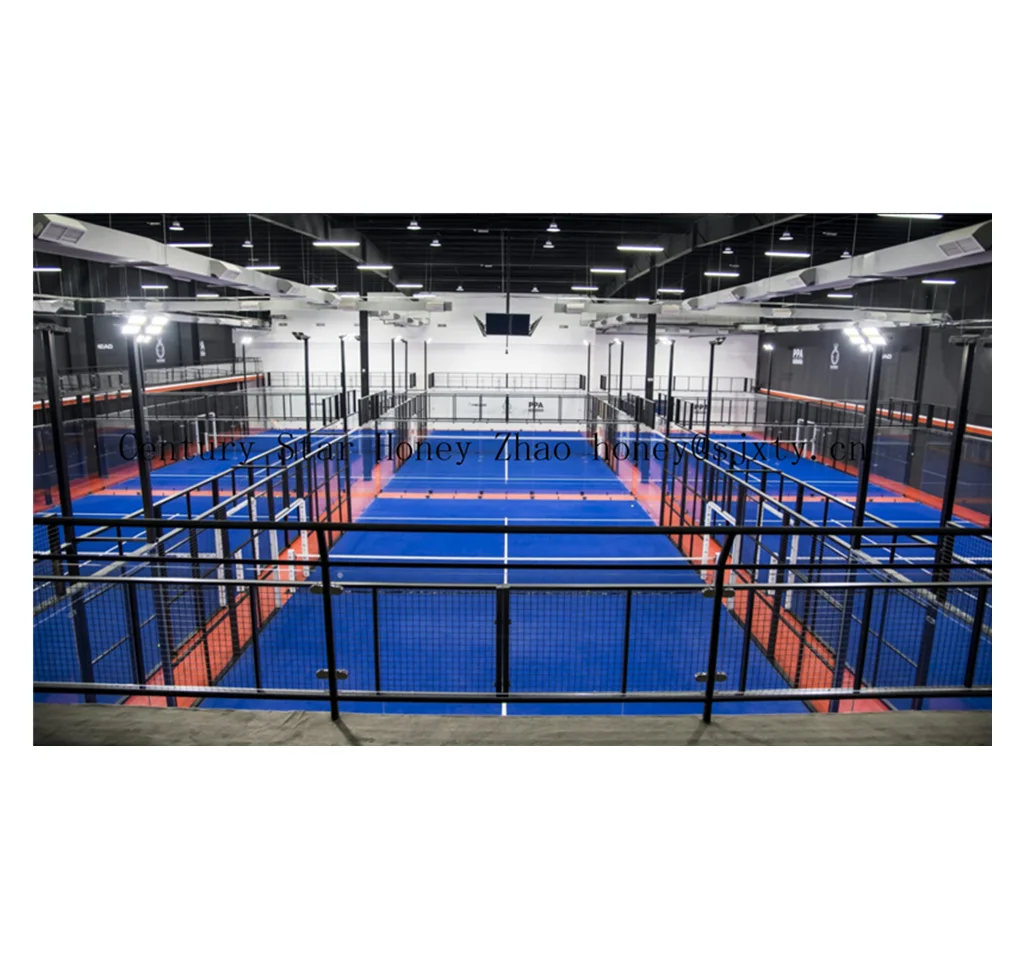 2024 Manufacturer and Wholesale Tempered Glass Panoramic Indoor Outdoor Padel Tennis Court