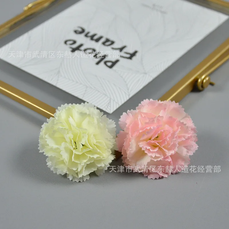 dongherenzaohua Simulation small carnation wedding decoration flower head project arrangement Marigold clove gift f