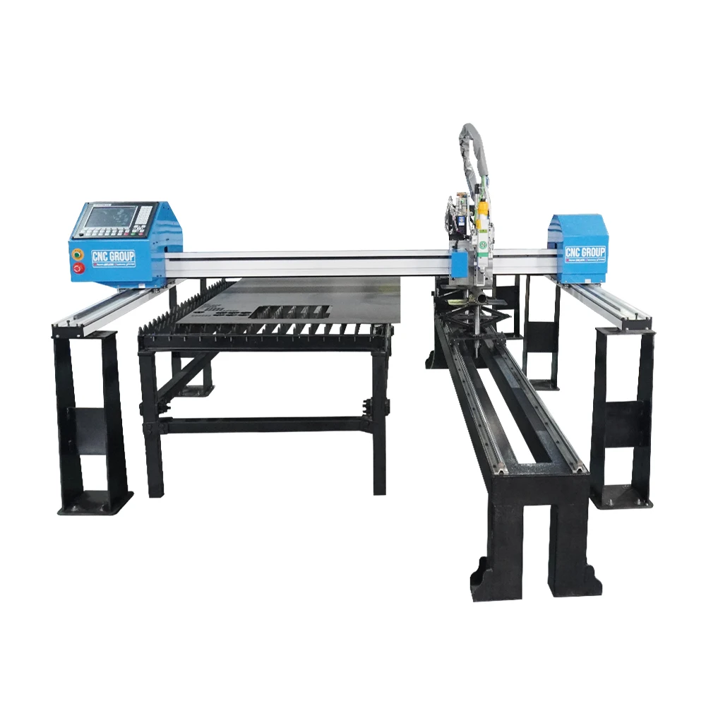 Portable gantry laser cutting machine specializes in cutting metal sheets with multiple power options factory direct sales