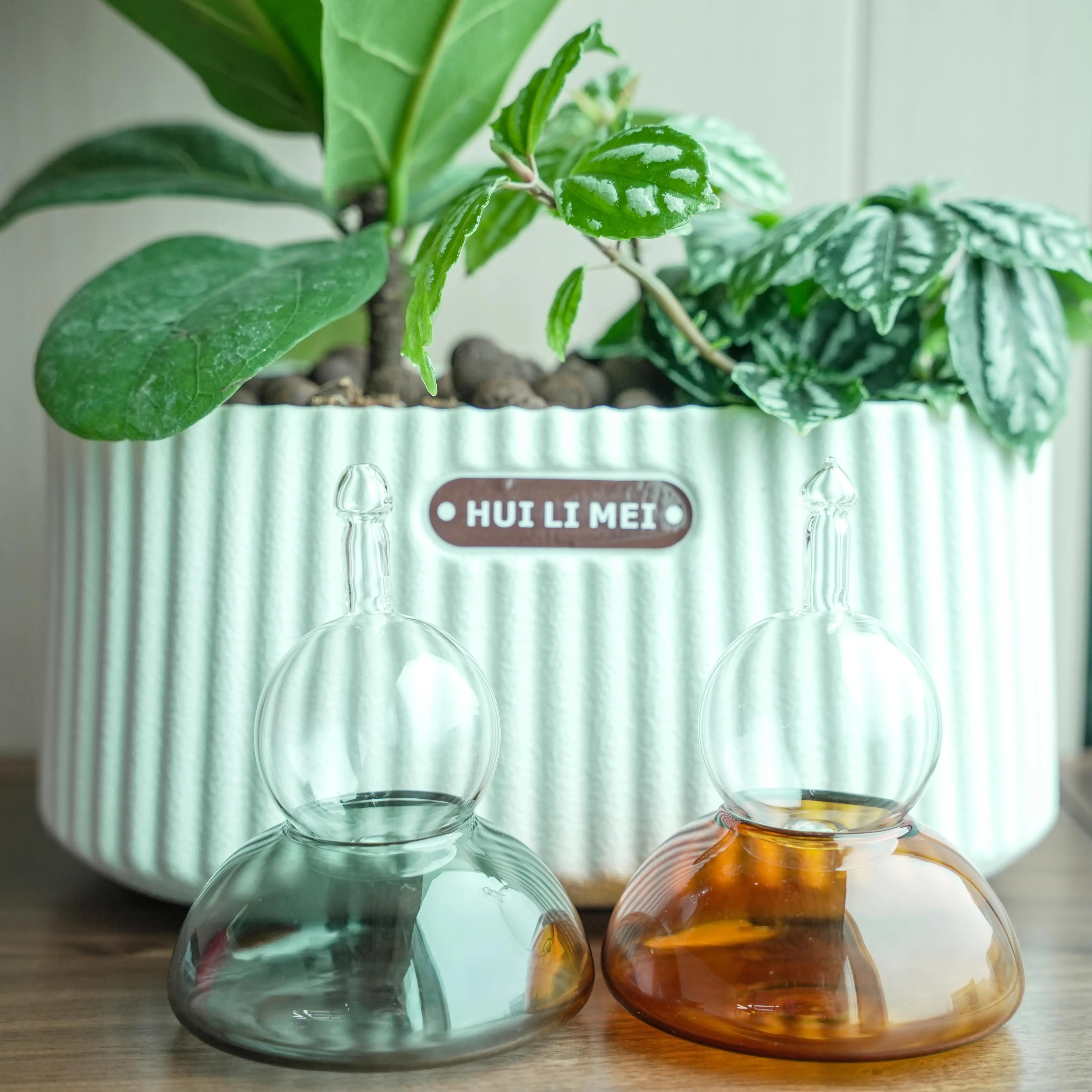 Manufacturer Custom Transparent Hand  Blown Printed Colorful  High Resistance Glass Incense Holder For Stick Home Decoration