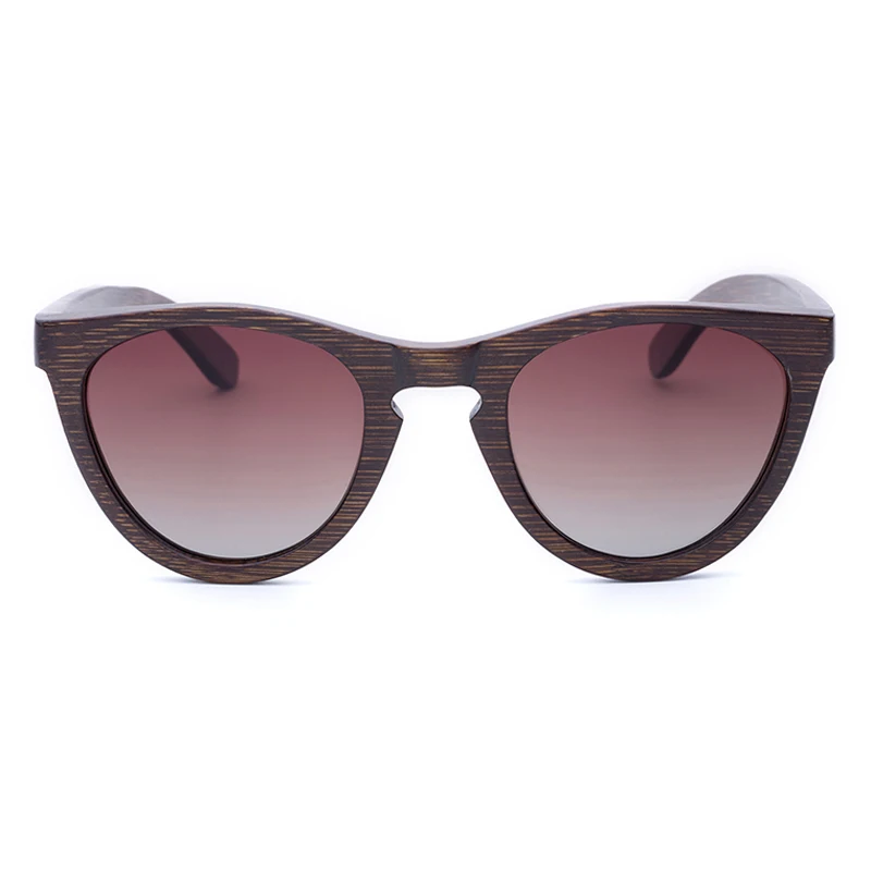Новое поступление, солнцезащитные очки из бамбуковой древесины, поляризованные зеркальные линзы OEM ODM, модные натуральные солнцезащитные очки для дам от производителя
