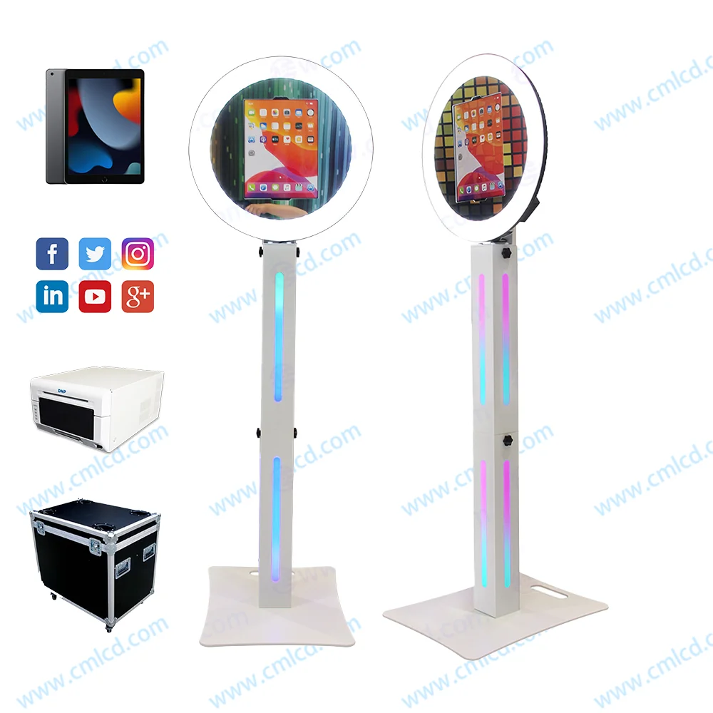 Explosive Models iPad photo booth glass mirror roaming photobooth  Stylish Affordable  photobooth for Parties and Events