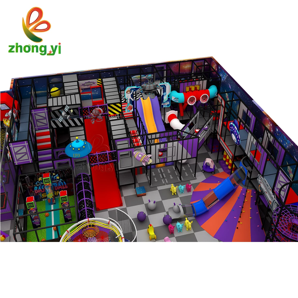Most popular space style children play equipment indoor playground