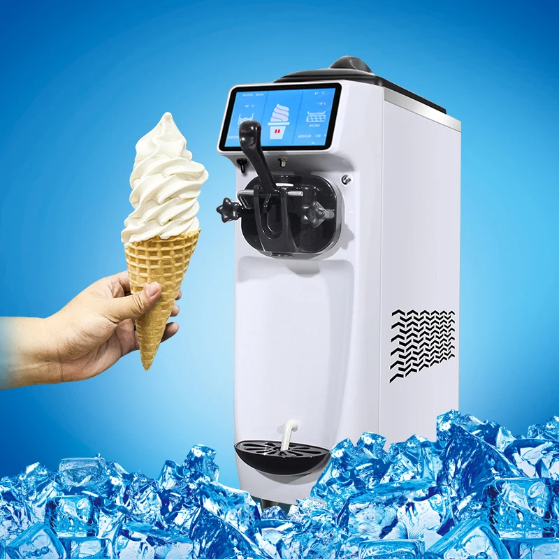 Table top soft serve portable ice cream machine icecream maker 220v small mini soft home ice cream machine at home price maker