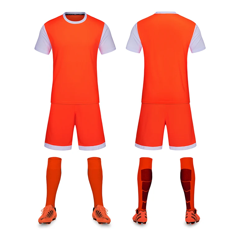 Wholesale Kids Soccer Uniforms Kit Children Cheap Soccer Team Jersey Uniforms Boys Football Soccer Training Uniforms