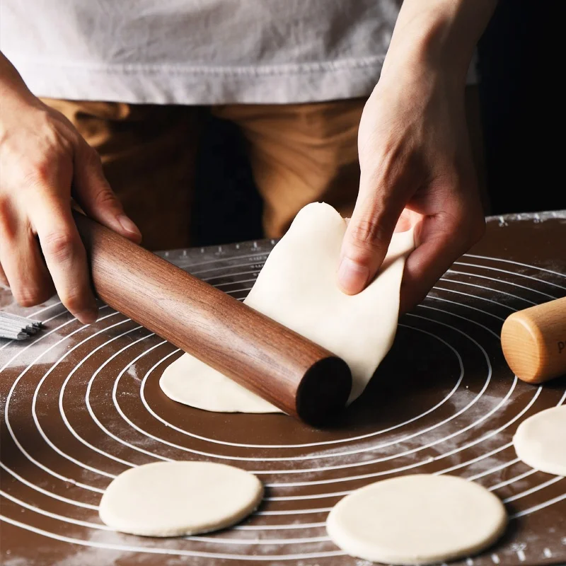 Vietnam Mini French Christmas Kid Adjustable Non Stick Embossing Wooden Fondant Rolling Pin