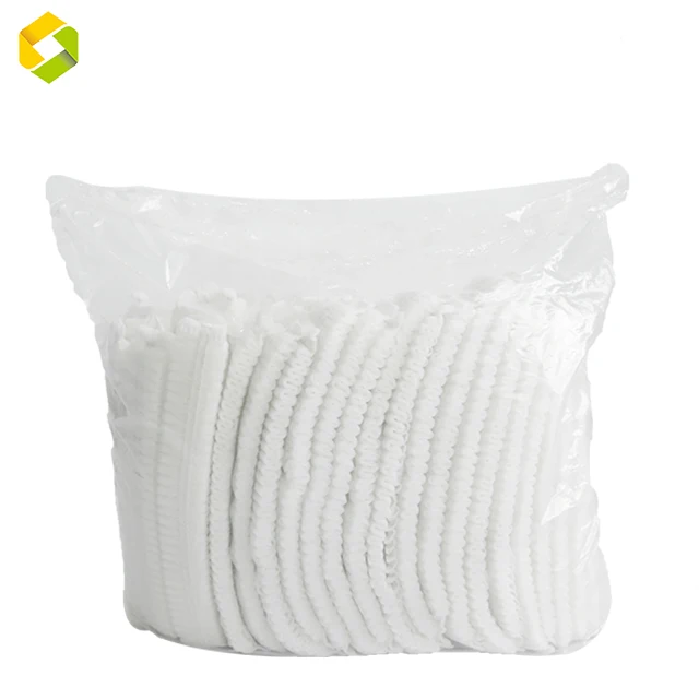 Medical Bouffant Mob Caap  Disposable Hair Caap Nurse Hat Non Woven Elastic Cheap Surgical Ccaps