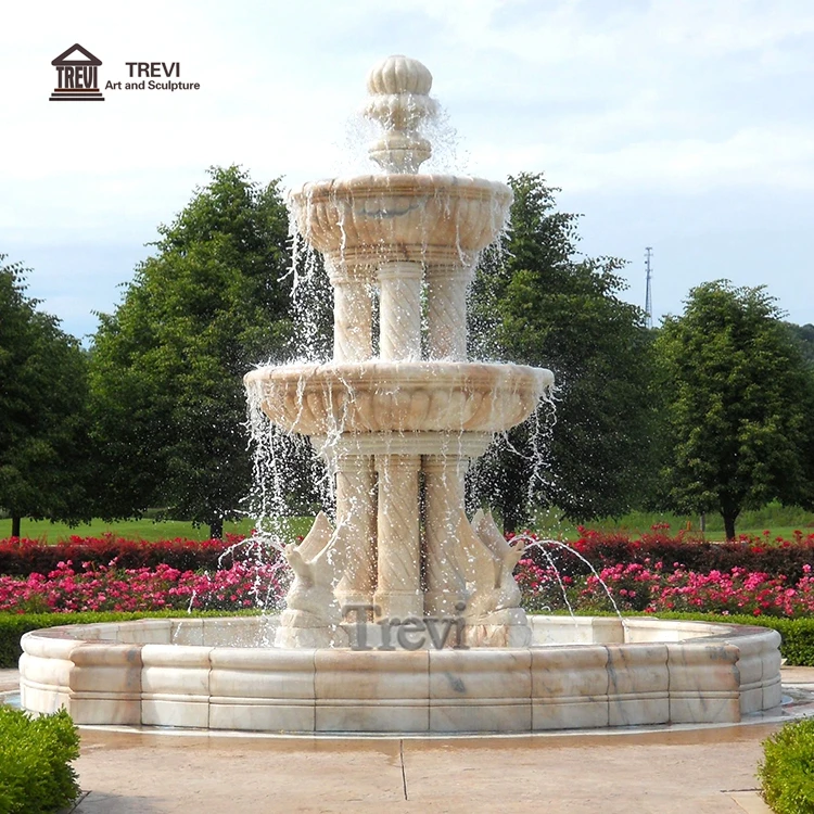 Large Outdoor Decoration Natural Stone Marble Swan Statue Garden Fountain for Sale