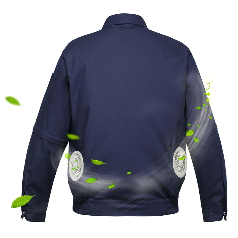Air Condition Jacket  Fan Cooling Clothes with Rechargeable Battery for Summer Hot Weather