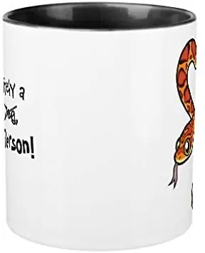 ceramic snake Gifts for Dad 11oz Unique Sarcasm Mug Definitely a Snake Person Okeetee Corn Ceramic Papa Cup Christmas Presents