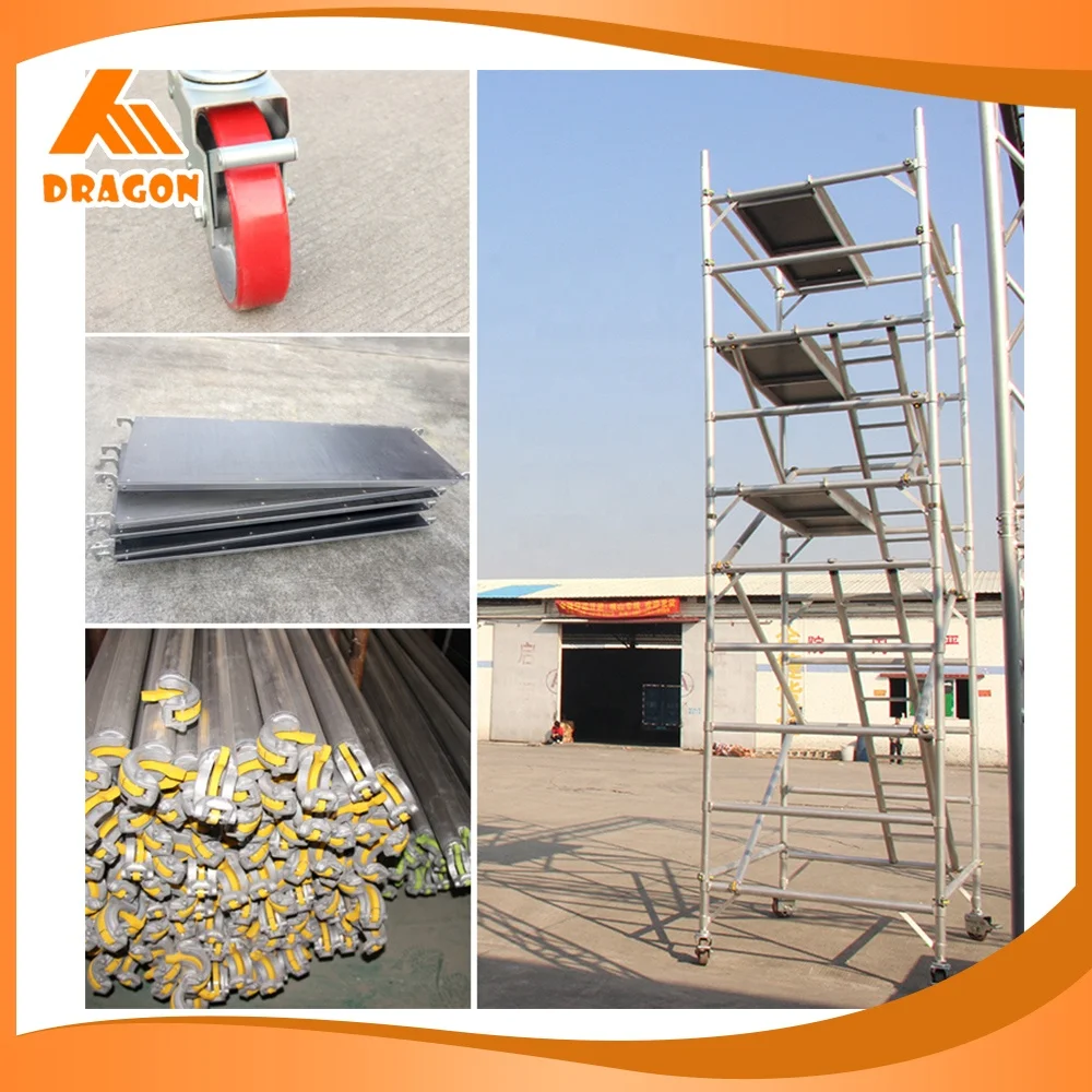 Dragonstage Indoor Scaffolding System Aluminium Mobile Scaffold Tower for Music Stage Installation