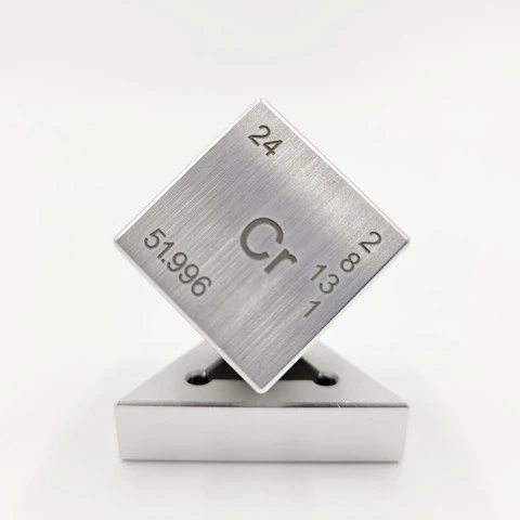 Металлический куб Cr Cube с основанием Al, Металлические Модные элементы для демонстрации стола