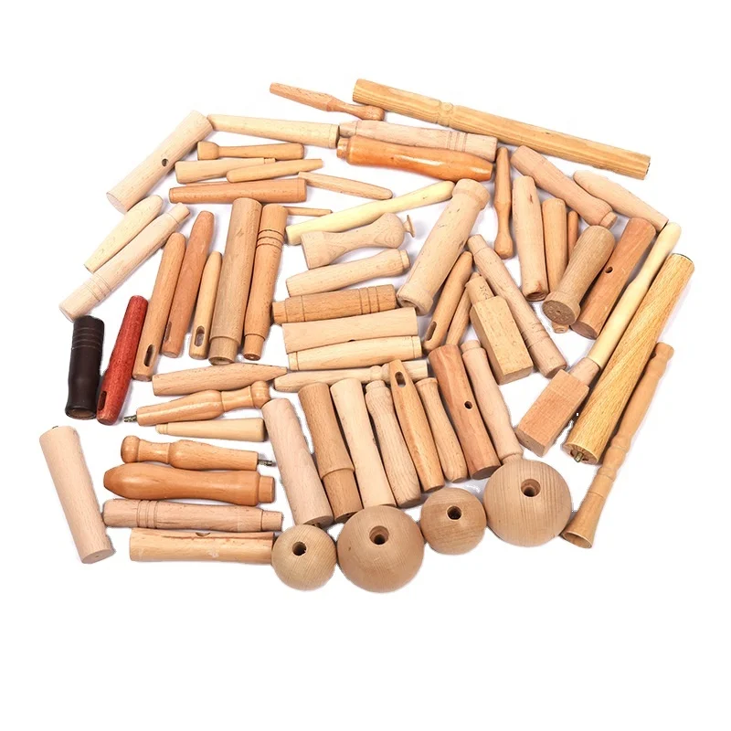 Подгонянный деревянный держатель для рукоятки изделия из бамбукового соснового дерева из бука из орехового розового дерева, березового дерева, OEM ODM