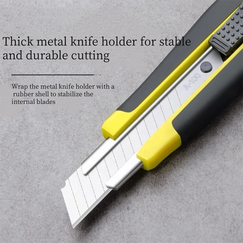 Thickened and widened art knife