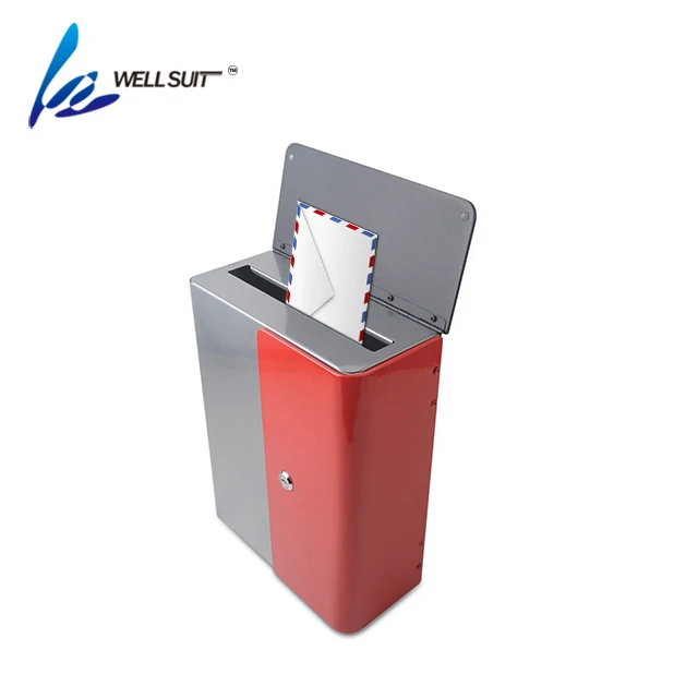 Хит продаж металлический фиксирующий почтовый ящик настенное крепление с замком для ключей блокировка почтовые ящики подвесной безопасный